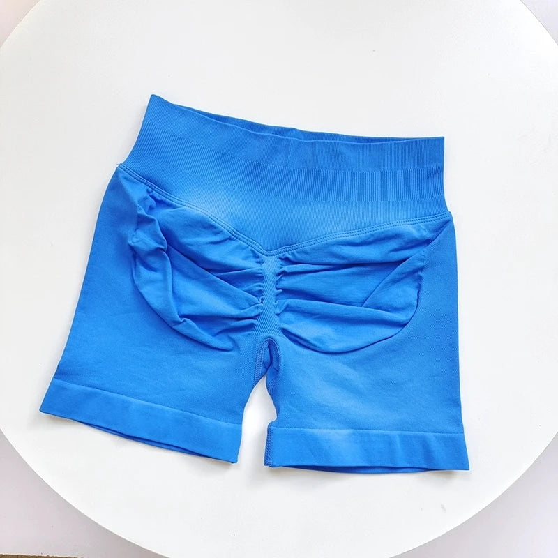 Ribbed Scrunch Yoga Shorts