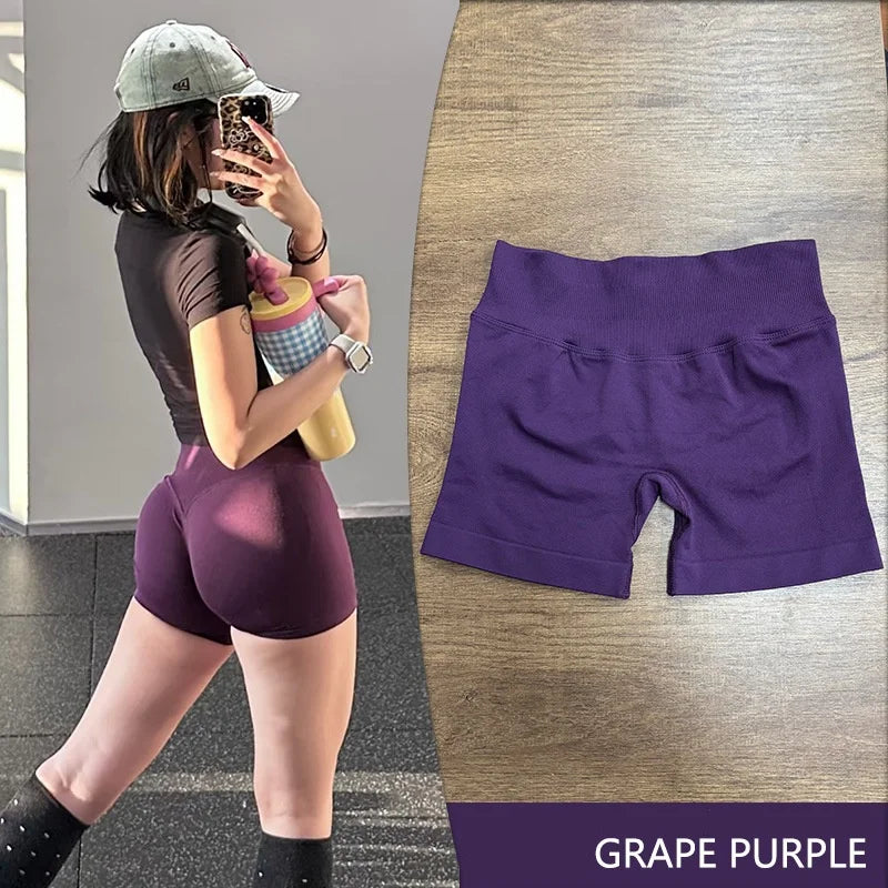 Ribbed Scrunch Yoga Shorts