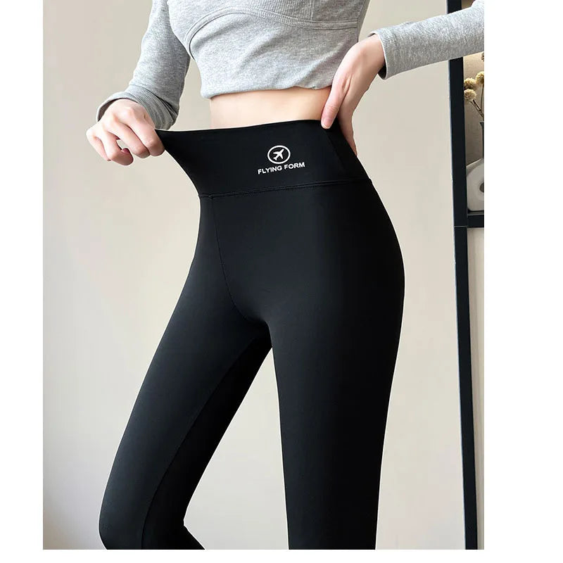 High-Waist Mid-Calf Leggings