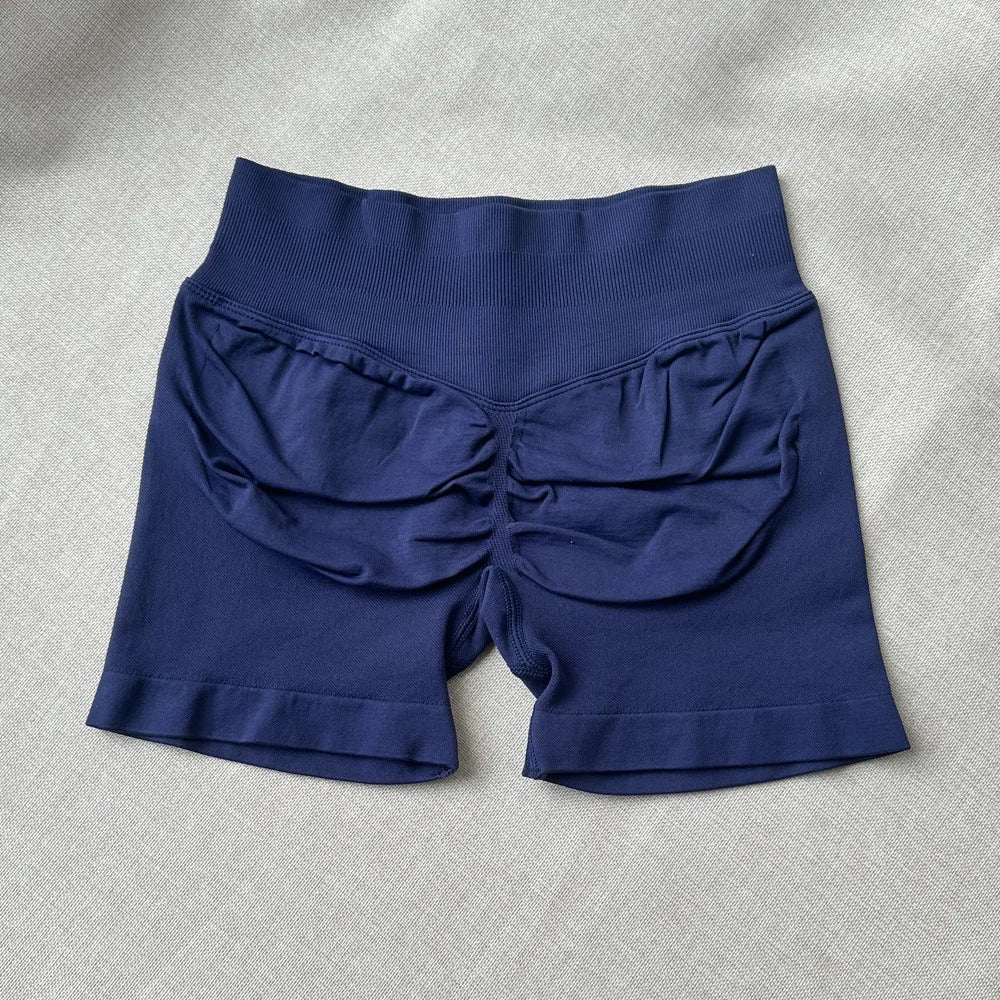 Ribbed Scrunch Yoga Shorts